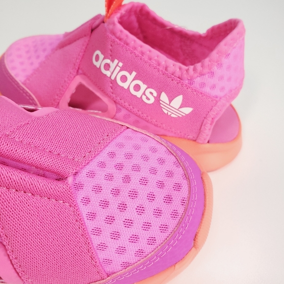 Adidas Sandal FX4952 Kids Toddler Girl Pink Magenta Beach Slip On Shoes size 10 - Picture 4 of 8